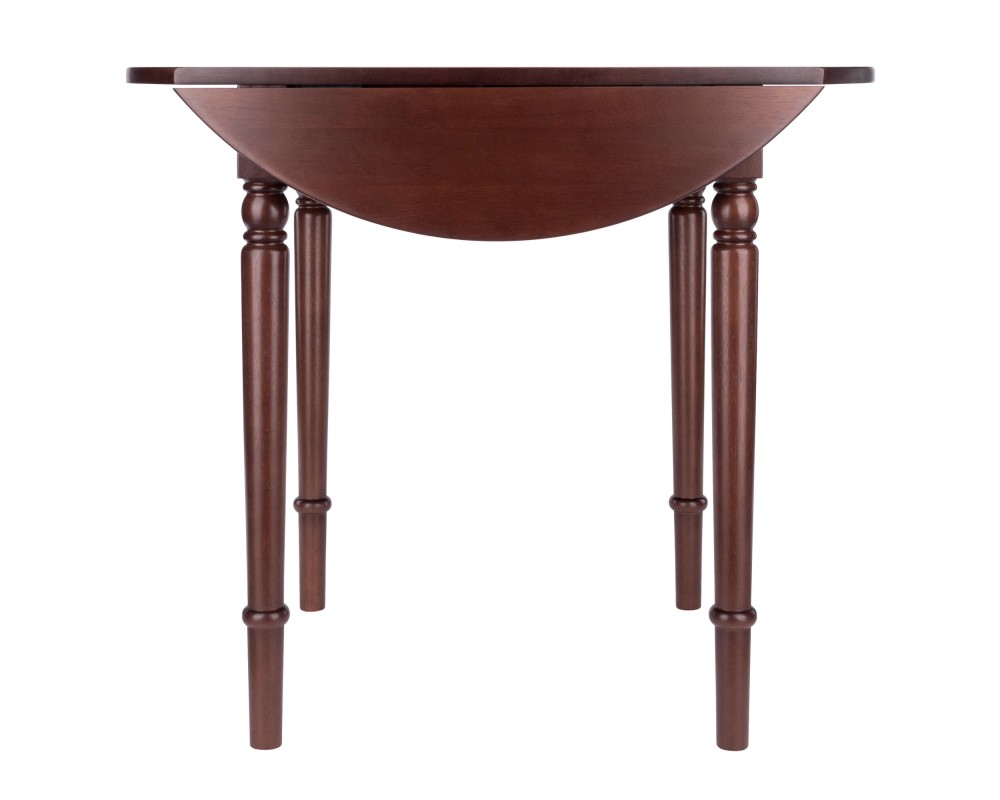 Sorella Round Drop Leaf Table, Walnut