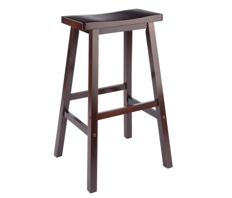 Satori Saddle Seat Bar Stool, Walnut