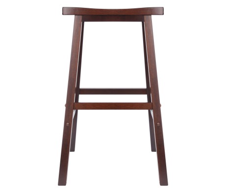 Satori Saddle Seat Bar Stool, Walnut