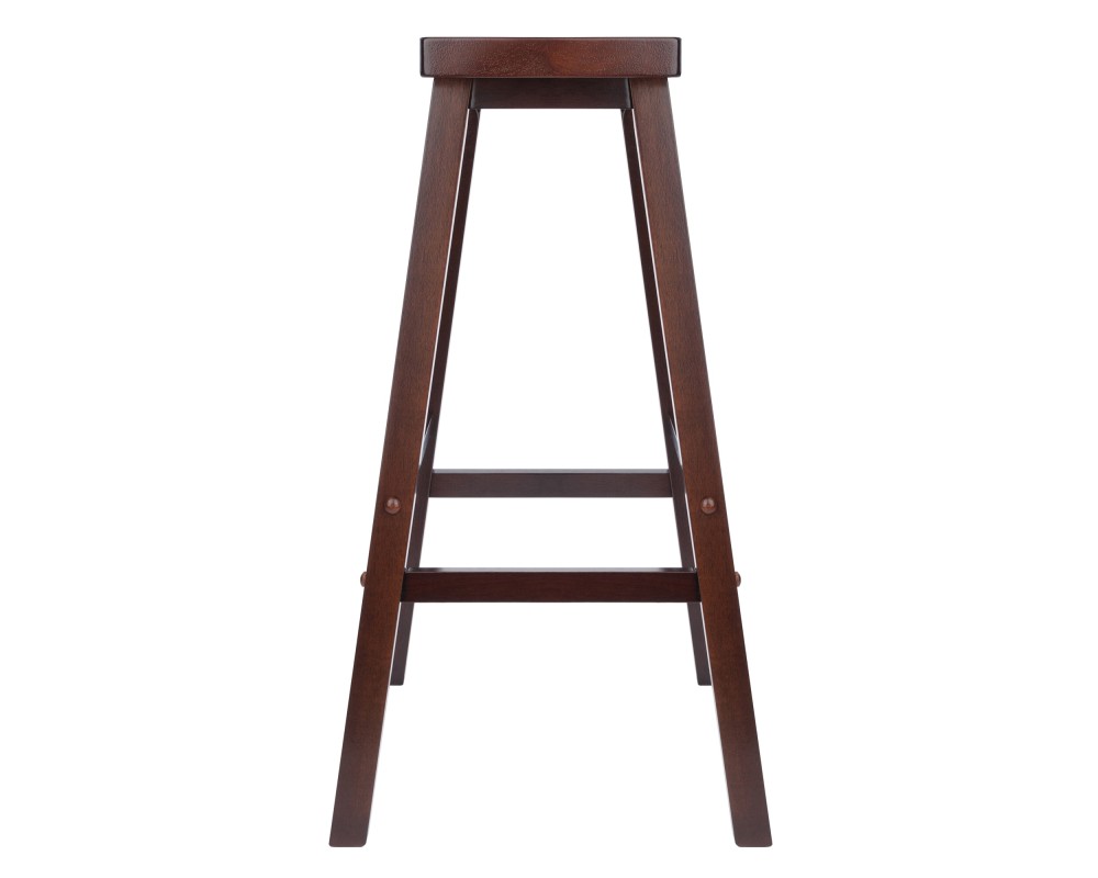 Satori Saddle Seat Bar Stool, Walnut