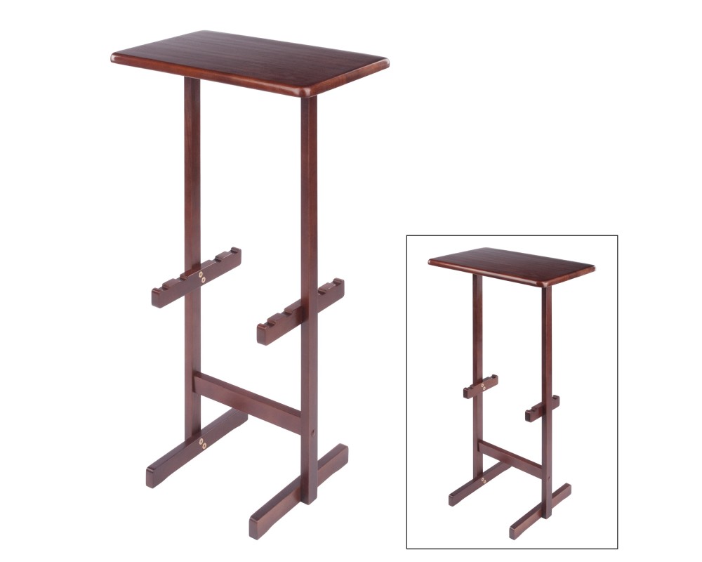 Riley Snack Table Rack, Walnut