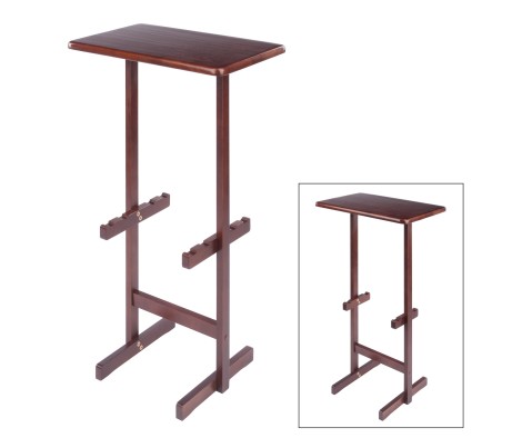 Riley Snack Table Rack, Walnut