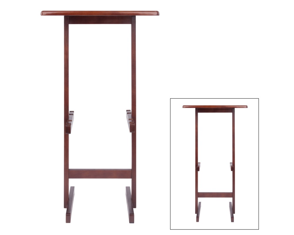 Riley Snack Table Rack, Walnut