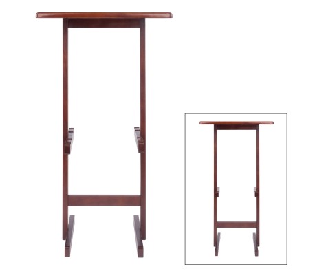 Riley Snack Table Rack, Walnut