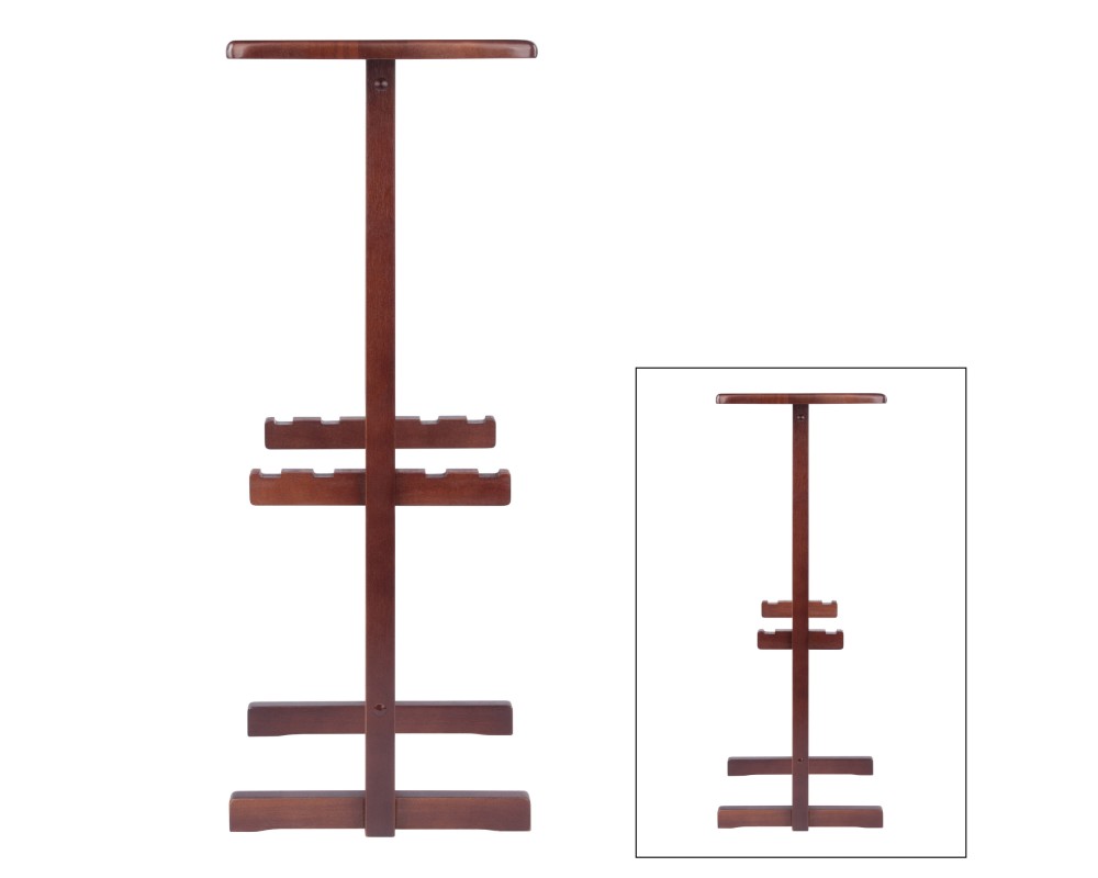 Riley Snack Table Rack, Walnut