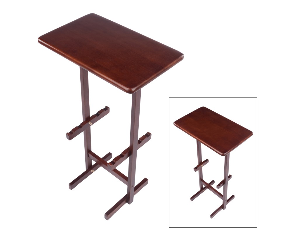 Riley Snack Table Rack, Walnut