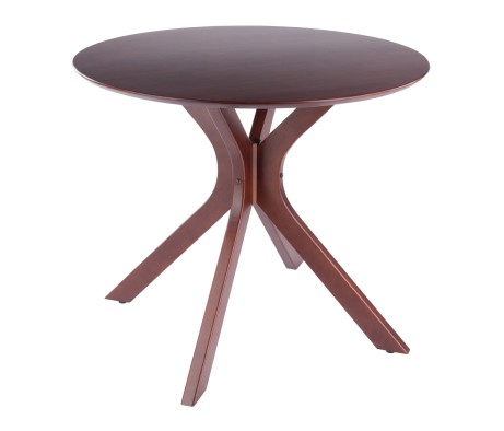 Lexa Dining Table with Splayed Legs, Walnut Finish