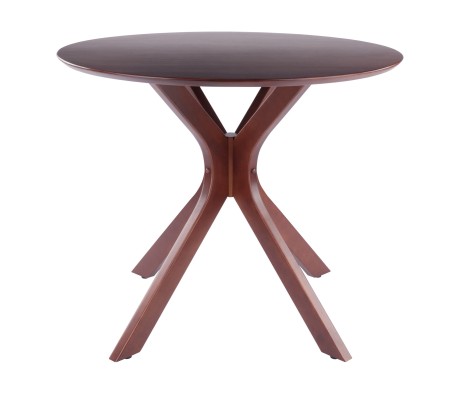 Lexa Dining Table with Splayed Legs, Walnut Finish