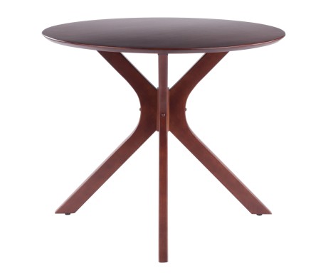 Lexa Dining Table with Splayed Legs, Walnut Finish