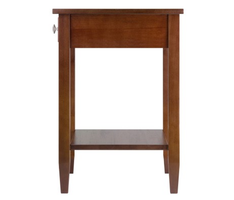 Richmond End Table, 26' High, 18' Wide, Walnut