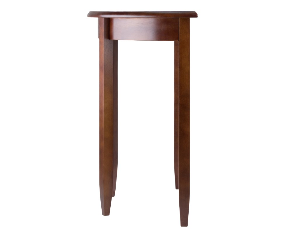 Concord Half Moon Console Table, 32' Wide, 30' High, Walnut