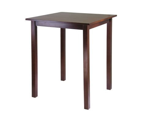 Parkland High Dining Table, 39' High, 34' Wide, Walnut