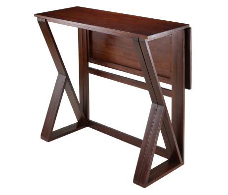 Harrington High Foldable Dining Table, 36' High, 39' Wide, Walnut