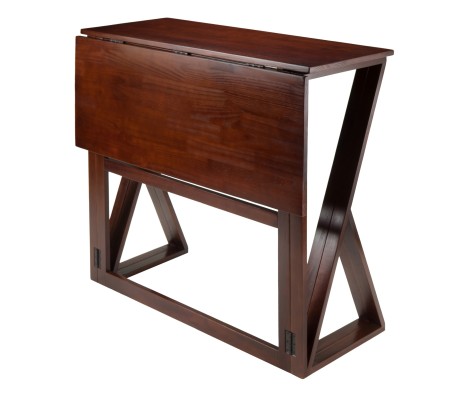 Harrington High Foldable Dining Table, 36' High, 39' Wide, Walnut