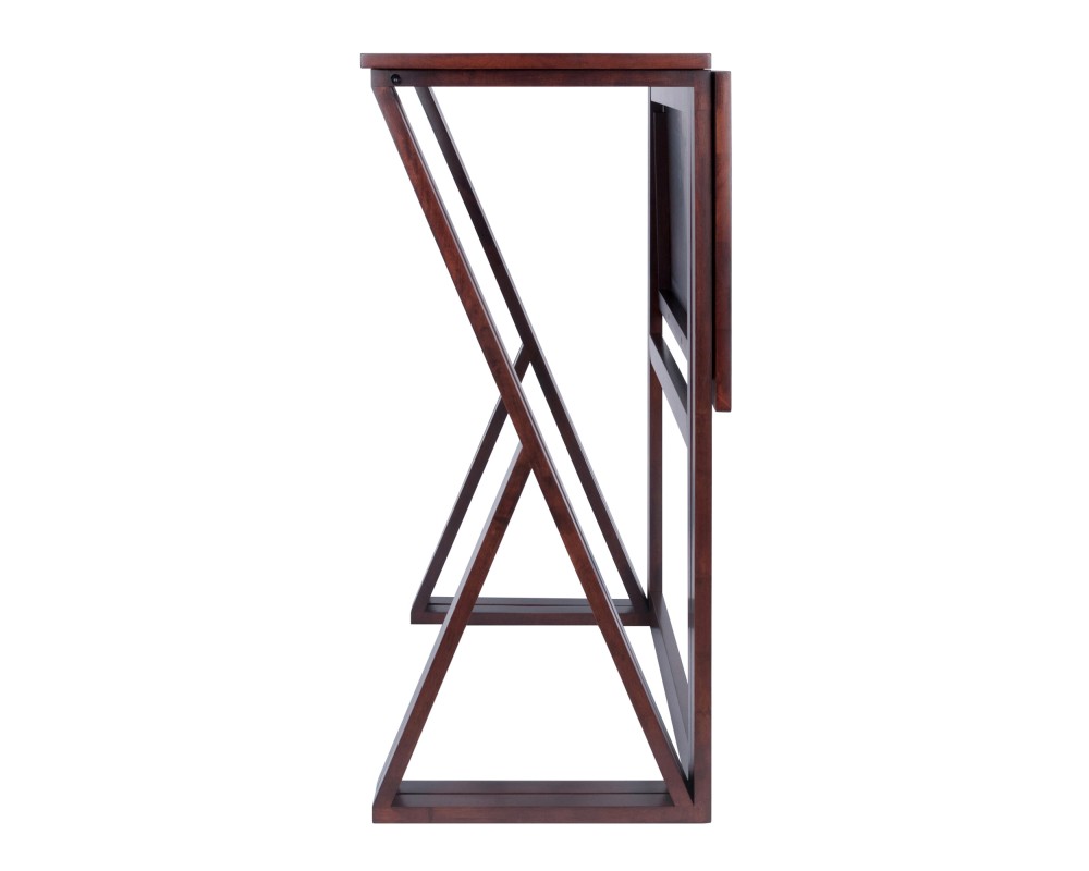 Harrington High Foldable Dining Table, 36' High, 39' Wide, Walnut