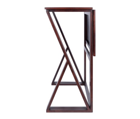 Harrington High Foldable Dining Table, 36' High, 39' Wide, Walnut