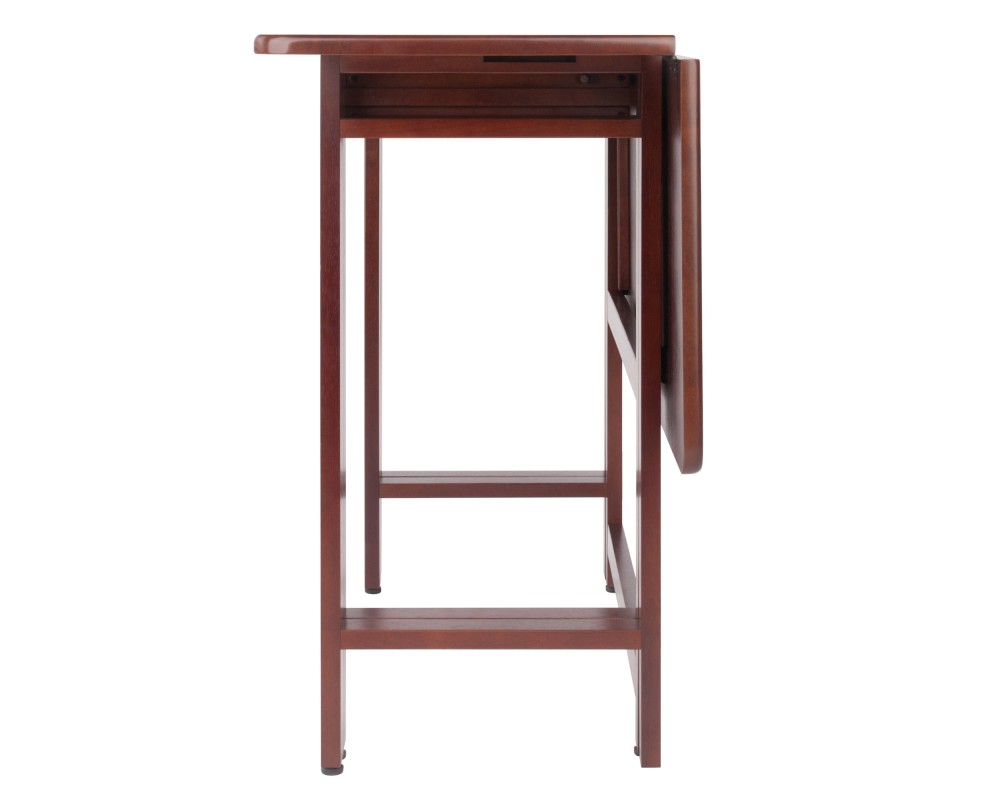 Taylor Drop Leaf Table with Wide Drawer, for Dining Room, 29', Walnut