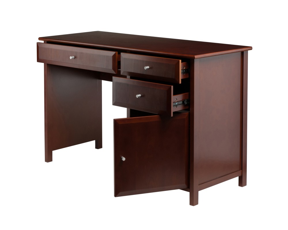 Delta Home Office Writing Desk, 47' Wide, 31' High, Walnut