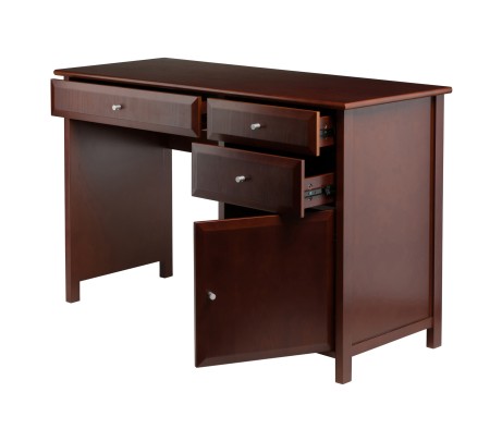 Delta Home Office Writing Desk, 47' Wide, 31' High, Walnut