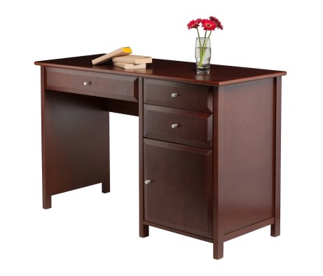Delta Home Office Writing Desk, 47' Wide, 31' High, Walnut