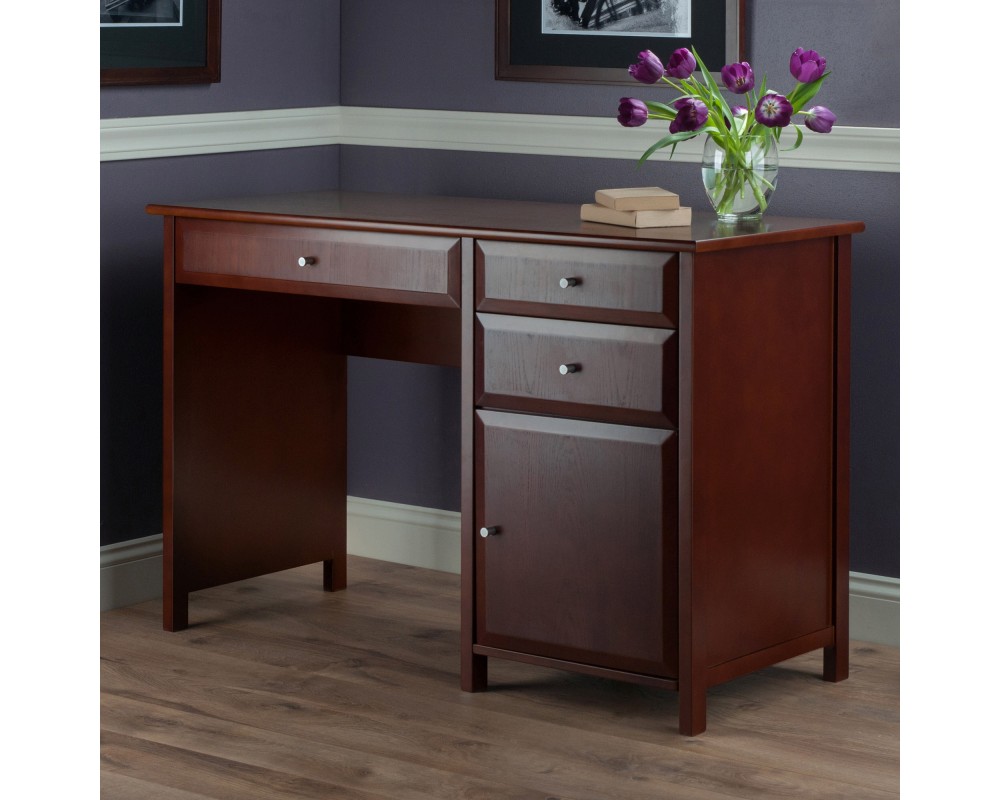 Delta Home Office Writing Desk, 47' Wide, 31' High, Walnut