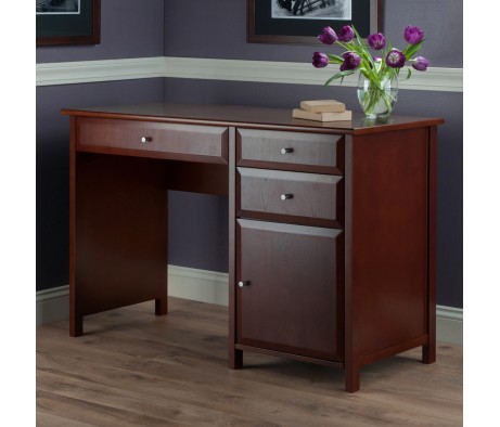 Delta Home Office Writing Desk, 47' Wide, 31' High, Walnut