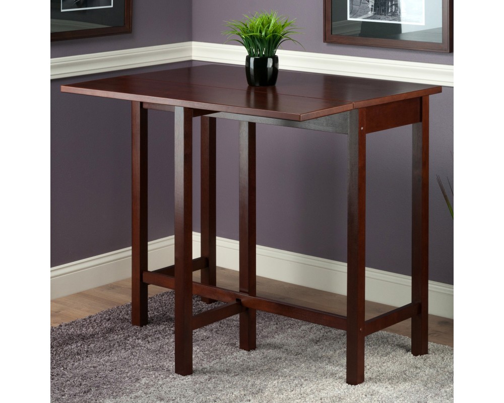 Lynnwood Extendable High Dining Table, 35' High, 39' Wide, Walnut