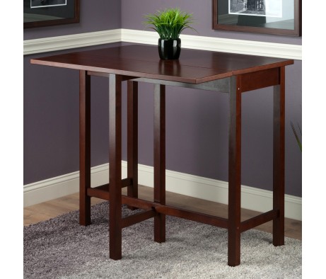 Lynnwood Extendable High Dining Table, 35' High, 39' Wide, Walnut