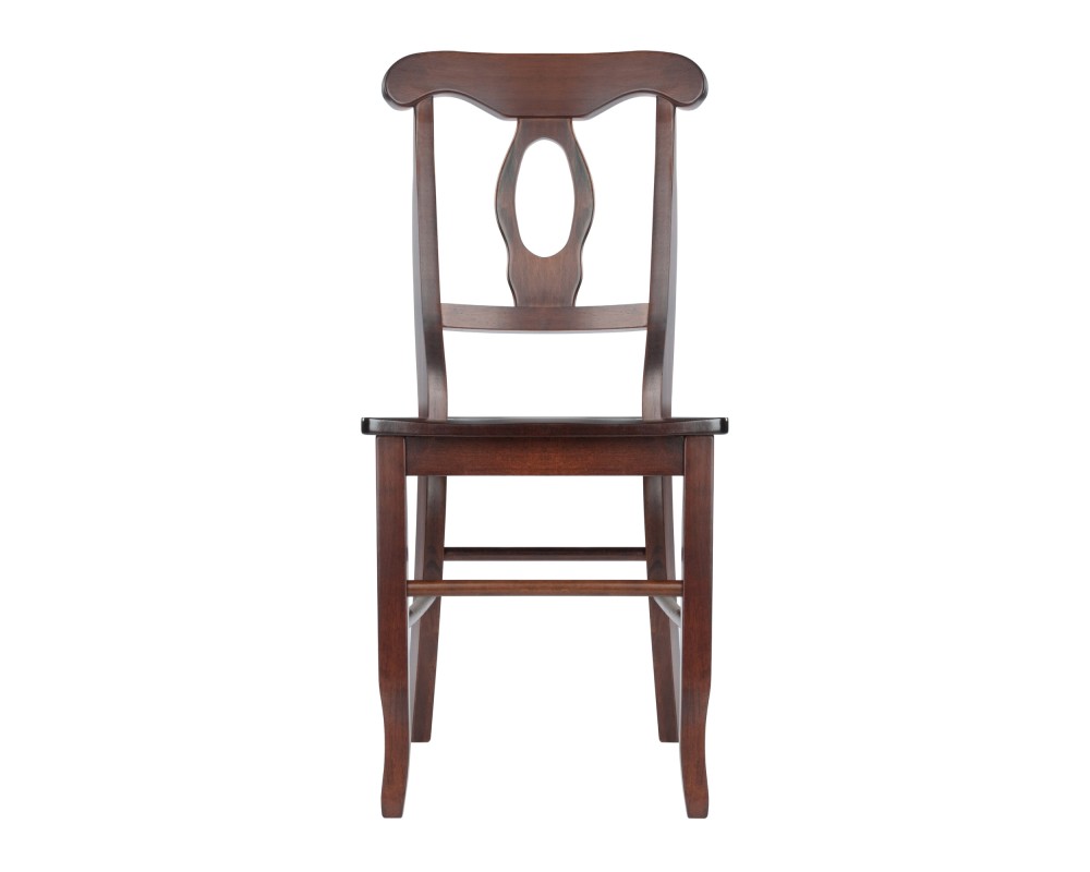 Renaissance 2-Pc Keyhole-Back Chair Set, 17' Wide, Walnut