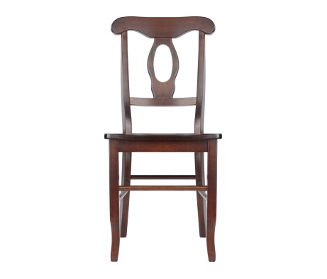 Renaissance 2-Pc Keyhole-Back Chair Set, 17' Wide, Walnut