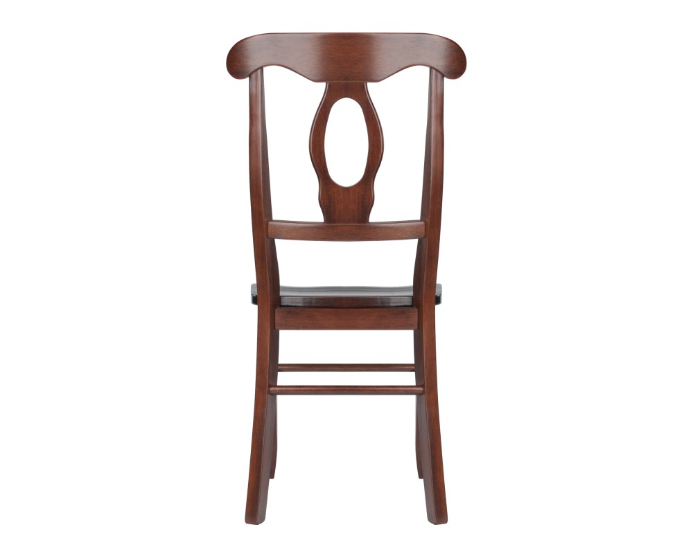 Renaissance 2-Pc Keyhole-Back Chair Set, 17' Wide, Walnut