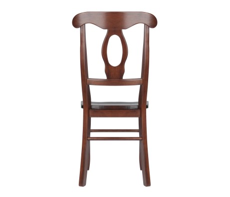 Renaissance 2-Pc Keyhole-Back Chair Set, 17' Wide, Walnut