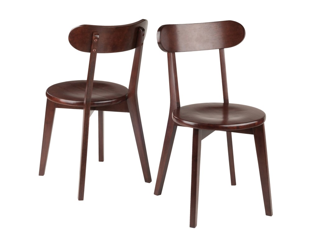 Pauline 2-Pc Chair Set, Walnut