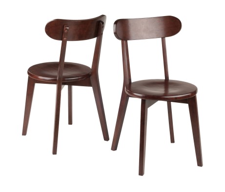 Pauline 2-Pc Chair Set, Walnut