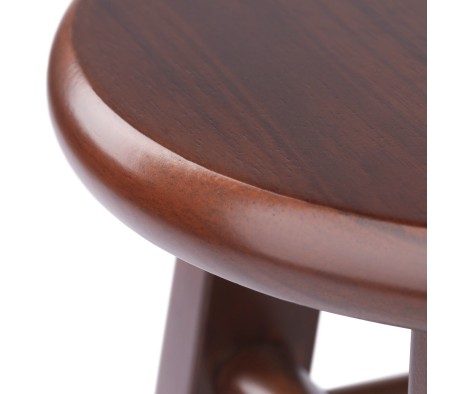 Element 2-Pc Square Legs Dining Stool Set, Walnut Finish