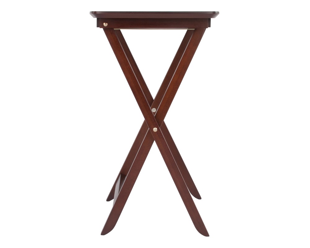 Darlene 2-Pc Snack Tables, 25' High, 21' Wide, Walnut