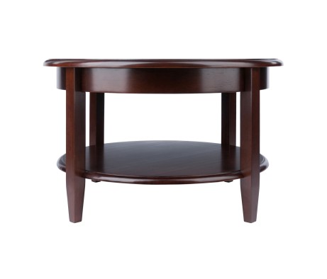 Concord Round Coffee Table, 18' High, 30' Wide, Walnut
