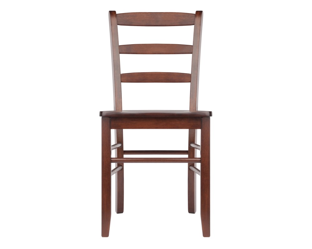 Benjamin 2-Pc Ladder-Back Chair Set, Walnut