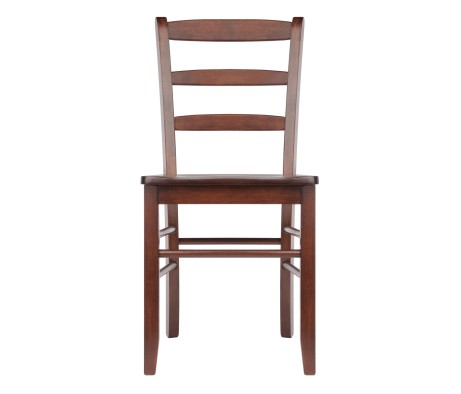 Benjamin 2-Pc Ladder-Back Chair Set, Walnut