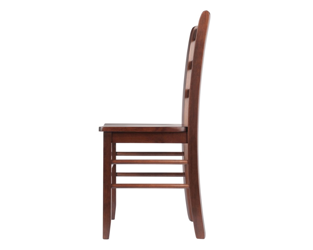 Benjamin 2-Pc Ladder-Back Chair Set, Walnut