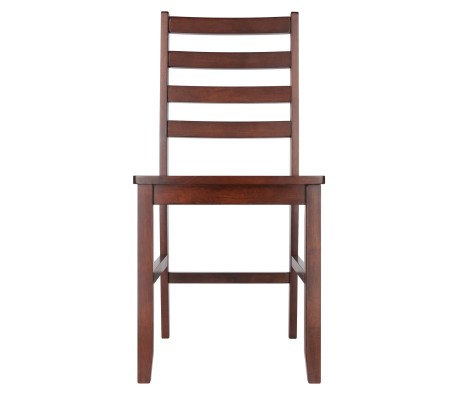 Hamilton 2-Pc Ladder-Back Chair Set, 18' High Seats, Walnut