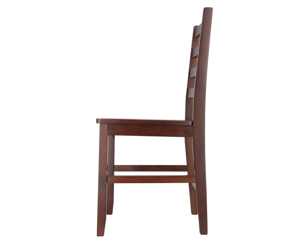 Hamilton 2-Pc Ladder-Back Chair Set, 18' High Seats, Walnut