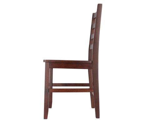 Hamilton 2-Pc Ladder-Back Chair Set, 18' High Seats, Walnut