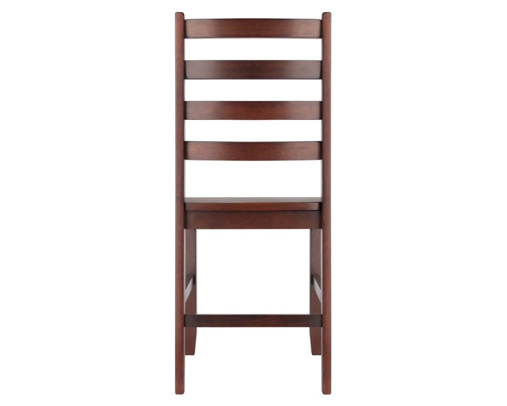 Hamilton 2-Pc Ladder-Back Chair Set, 18' High Seats, Walnut
