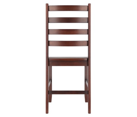 Hamilton 2-Pc Ladder-Back Chair Set, 18' High Seats, Walnut
