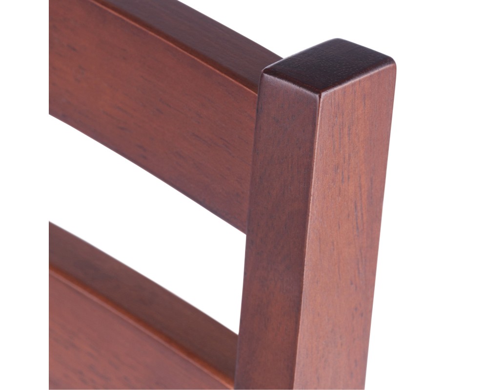 Hamilton 2-Pc Ladder-Back Chair Set, 18' High Seats, Walnut
