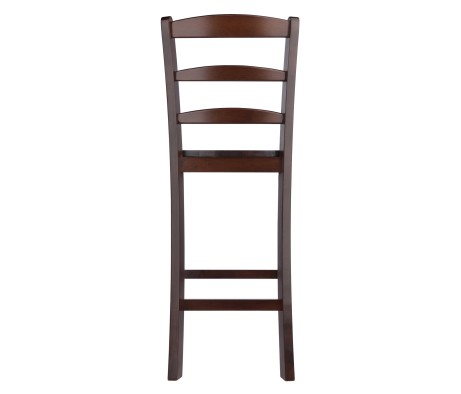 Benjamin 2-Pc Ladder-Back Counter Stool Set, Walnut