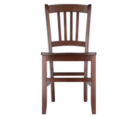 Madison 2-Pc Slat-Back Chair Set, Walnut Finish