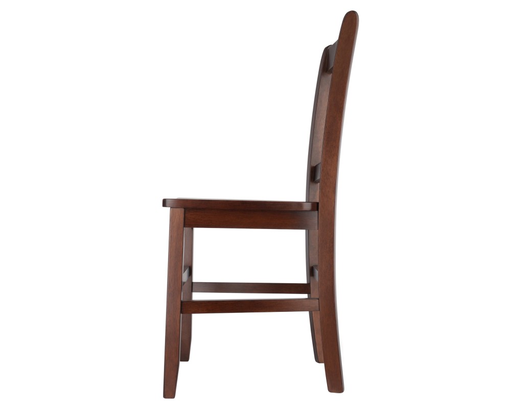 Madison 2-Pc Slat-Back Chair Set, Walnut Finish