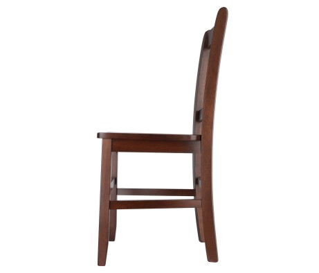 Madison 2-Pc Slat-Back Chair Set, Walnut Finish
